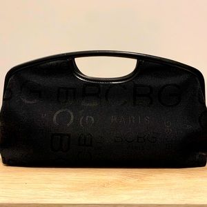 BCBG Paris Black Fabric Clutch